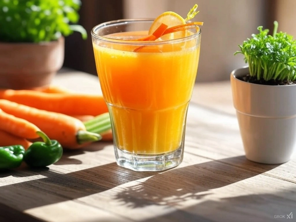 Immune-Boosting Green Pepper Carrot Juice: Good And Improved