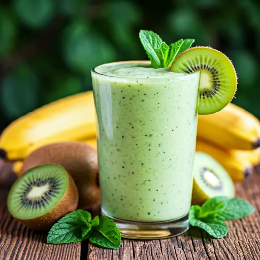 A Kiwi Banana Bliss Smoothie With New Refreshing Notes